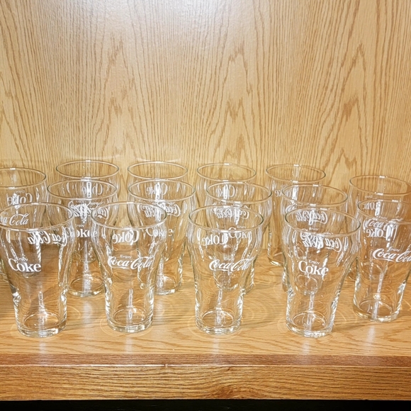 Vintage 1970s Coca-Cola Glasses Set of 15 - Picture 1 of 3